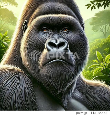 ゴリラ　イラスト 118135538