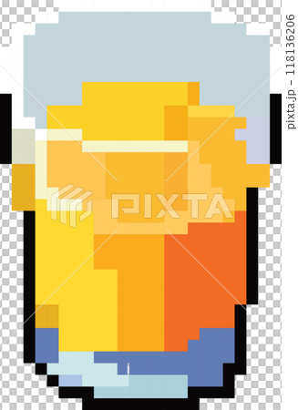 small glass of orange juice 118136206