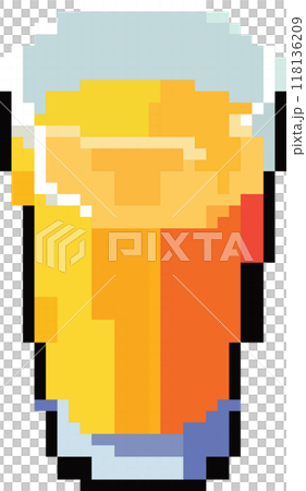 large glass of orange juice 118136209