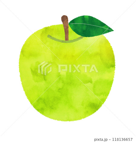 葉っぱ付きの青りんご 118136657