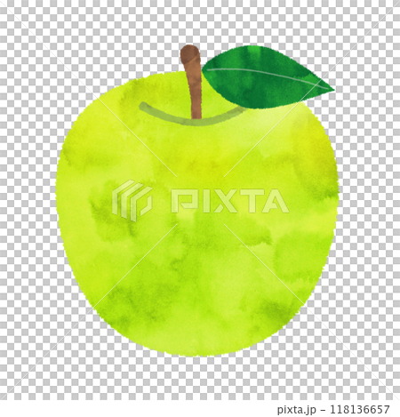 葉っぱ付きの青りんご 118136657