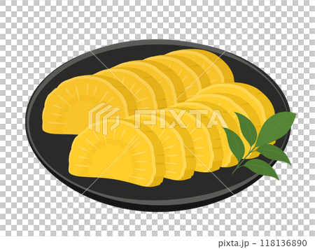 沢庵 たくあん_ベクターイラスト 沢庵 たくあん_ベクターイラスト 118136890
