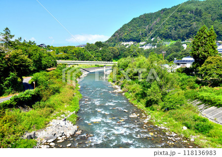 天女橋/三峰川より下流/望仙橋方向を望む(長野県伊那市)【2024.9】 天女橋/三峰川より下流/望仙橋方向を望む(長野県伊那市)【2024.9】 118136983