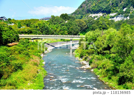 天女橋/三峰川より下流/望仙橋方向を望む(長野県伊那市)【2024.9】 天女橋/三峰川より下流/望仙橋方向を望む(長野県伊那市)【2024.9】 118136985