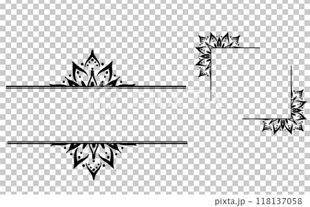 An exotic frame set with an oriental motif. 118137058
