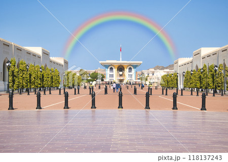 オマーンのアラムパレスの絶景 オマーンのアラムパレスの絶景 118137243