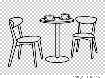 Cafe tables and chairs 118137476