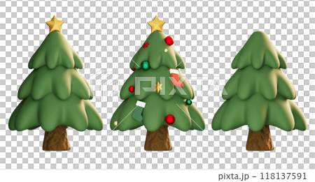 Christmas Tree 3D graphic image Christmas Tree 3D graphic image 118137591