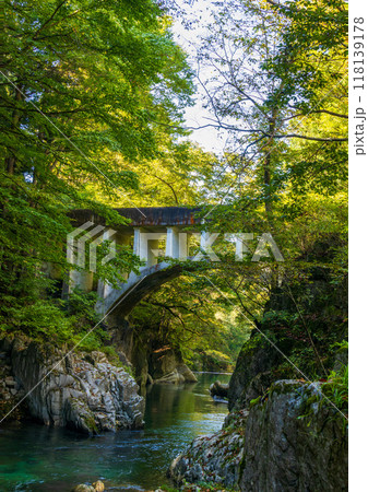 岩手県住田町葉山めがね橋水園 岩手県住田町葉山めがね橋水園 118139178