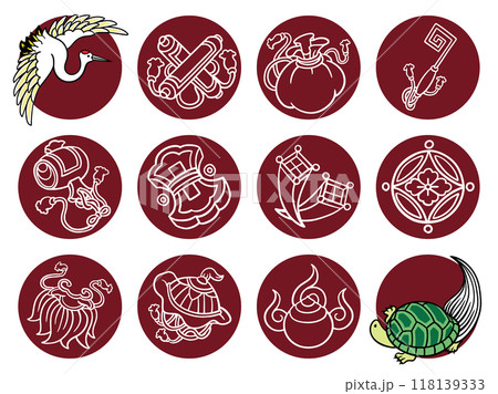 宝づくしと鶴と亀＿02 118139333