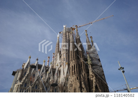 サグラダファミリアの上部外観 118140502