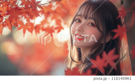 紅葉と美女7 118140961