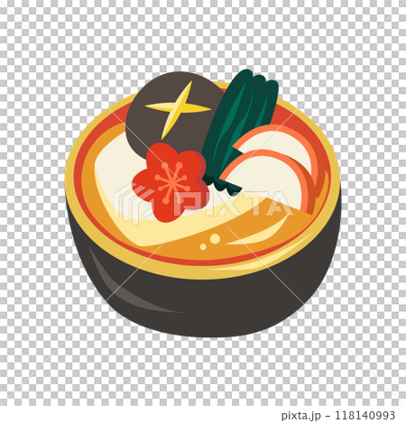 Clear soup ozoni vector illustration 118140993