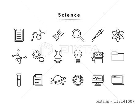 科学 アイコンセット 科学 アイコンセット 118141007