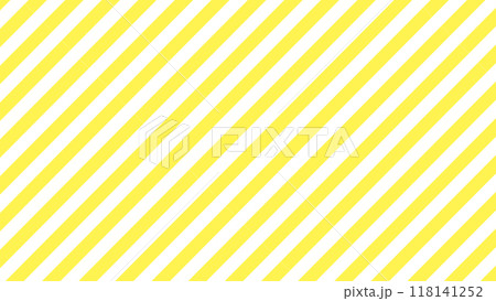 黄色と白のストライプの背景（斜め） 118141252