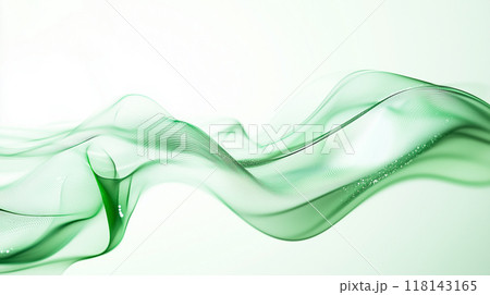 緑の波の背景 118143165