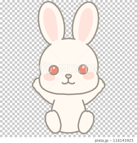 かわいいうさぎのイラスト 118143925