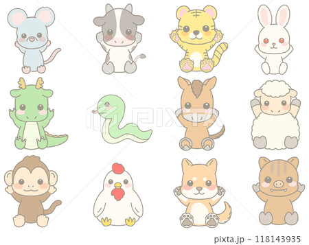 十二支のイラストセット 118143935