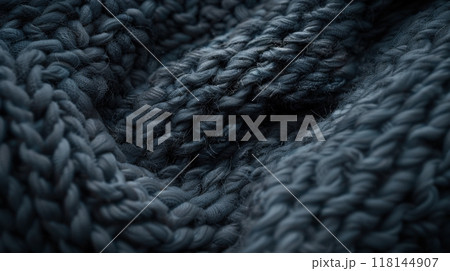Close-up of woolen knit texture background Close-up of woolen knit texture background 118144907