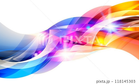 Colorful Abstract Light Trails with Vibrant Streaks and Glow_5 118145303