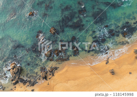Aerial view of sunrise sea landscape 118145998