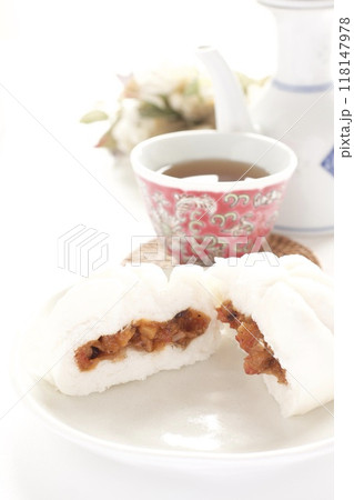 ほっかほっかの中華まんじゅうと中国茶 ほっかほっかの中華まんじゅうと中国茶 118147978