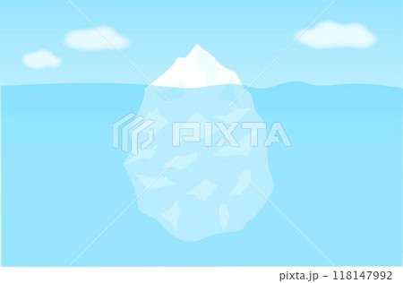 氷山の一角 顕在意識と潜在意識 氷山の一角 顕在意識と潜在意識 118147992