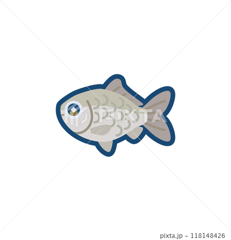 かわいいゲンゴロウブナのイラスト かわいいゲンゴロウブナのイラスト 118148426