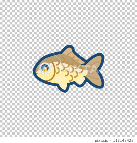 かわいいキンブナのイラスト かわいいキンブナのイラスト 118148428