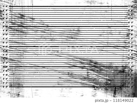 モノクロのマグショット風の背景 118149022
