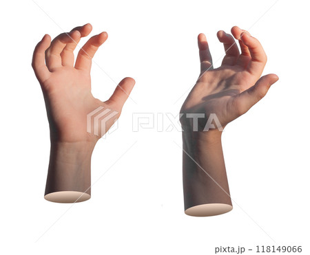 Hand gestures, kids sign for holding, grabbing, grasping invisible object, product, isolated on Hand gestures, kids sign for holding, grabbing, grasping invisible object, product, isolated on 118149066