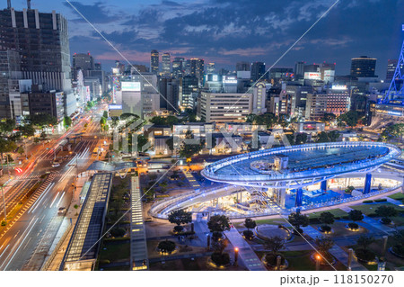 《愛知県》名古屋栄・繁華街の夜景 118150270