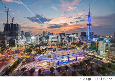 《愛知県》名古屋栄・繁華街の夜景 118150272