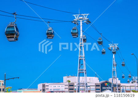 日本の横浜都市景観 桜木町駅前のロープウェイ。澄み渡る青空が広がる=令和6年9月7日 日本の横浜都市景観 桜木町駅前のロープウェイ。澄み渡る青空が広がる=令和6年9月7日 118150619