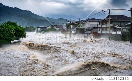 洪水・冠水 118152356