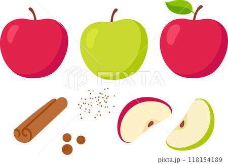 Apple pie ingredients and spices set Apple pie ingredients and spices set 118154189