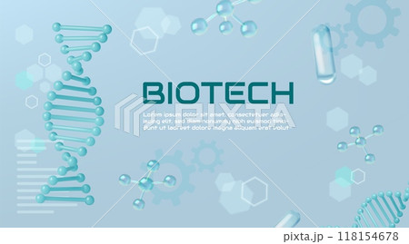 Science background. DNA molecules. Chemistry and biology research. Medical laboratory. Chromosome code 3D helix. Medicine or biotechnology. Genome mutation. Vector biotechnology banner Science background. DNA molecules. Chemistry and biology research. Medical laboratory. Chromosome code 3D helix. Medicine or biotechnology. Genome mutation. Vector biotechnology banner 118154678