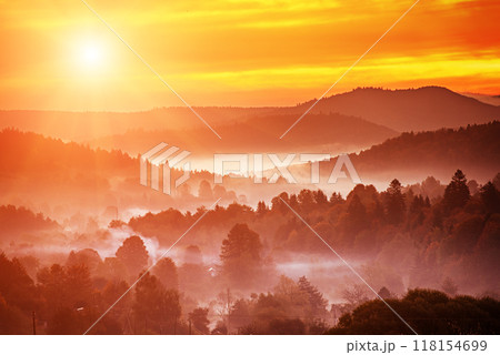 Morning mountain landscape 118154699