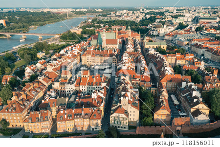 Old city in Warsaw, travel destinations European concept 118156011