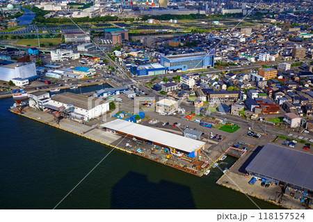 朱鷺メッセ　Befcoばかうけ展望室よりピアBandai方面を望む 118157524