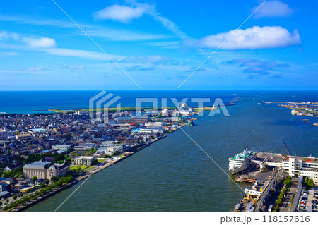 朱鷺メッセ Befcoばかうけ展望室より新潟市歴史博物館方面を望む 朱鷺メッセ Befcoばかうけ展望室より新潟市歴史博物館方面を望む 118157616