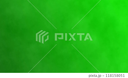 Dark smoke on a green screen background, chroma key. 3d illustration 118158051