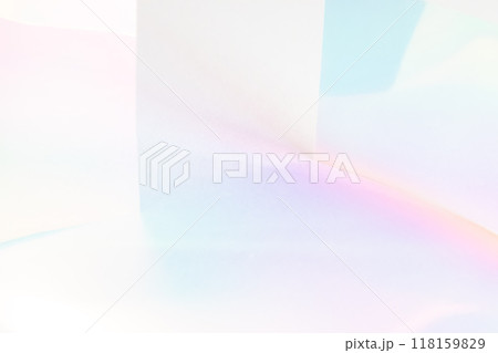 キラキラ　背景 テクスチャ オーロラ セロファン 虹 クリスタル スペクトル グラデーション 118159829