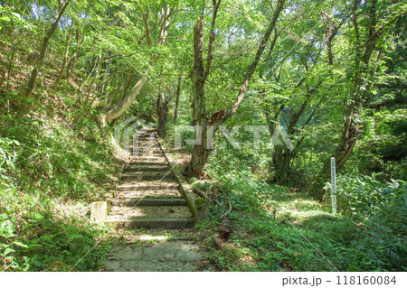 正洞院墓地への分かれ道　秋田市やすらぎの森　平田篤胤の墓地 118160084