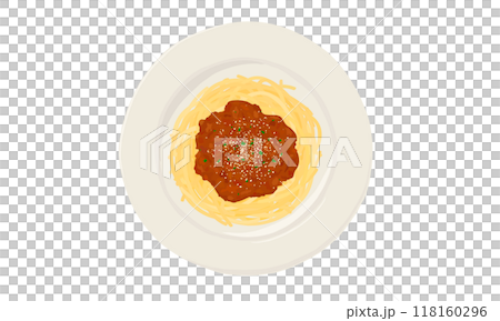 meat sauce spaghetti illustration meat sauce spaghetti illustration 118160296