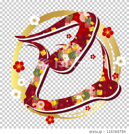 Snake New Year's card character icon 118160784
