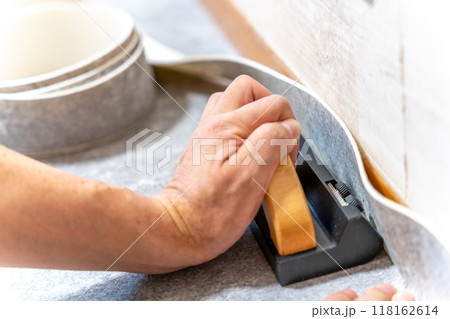 リフォーム　DIY　床　クッションフロアの施工　CFカッター 118162614