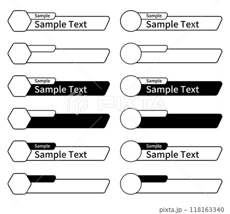 テロップベース 黒 118163340