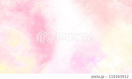 Abstract red watercolor background.Hand painted watercolor. vector 118163912