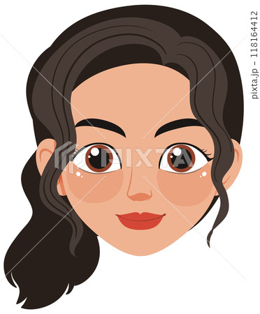 Smiling Woman Avatar Illustration Smiling Woman Avatar Illustration 118164412